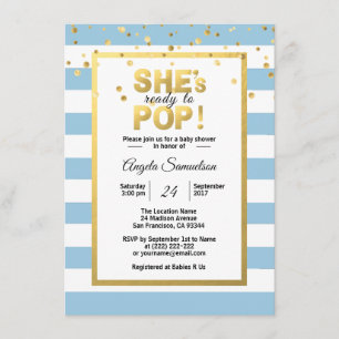 Invitation Moderne, elle est prête pour le Baby shower POP Go