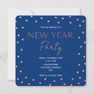Invitation moderne et efficace pour une fête de No