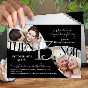 Invitation Moderne et Élégant 13e Anniversaire de Mariage