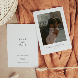 Invitation moderne et minimaliste « Save the Date 