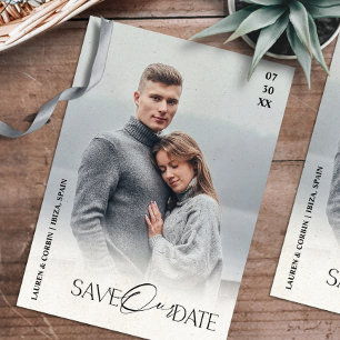 Invitation Moderne et Simple de Sauvegarde de Date