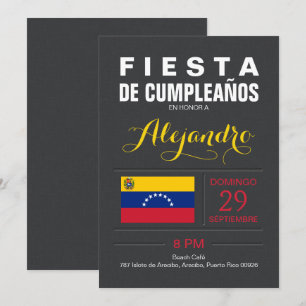 Invitation Moderne : Fête Venezuela
