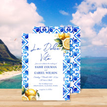 Moderne La Dolce Vita Italien Mariage citron