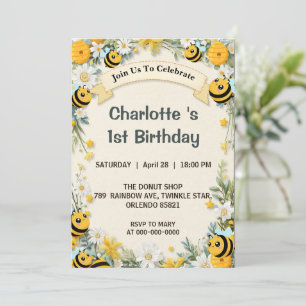 Invitation Moderne Mignon C'est si doux d'être le premier ann