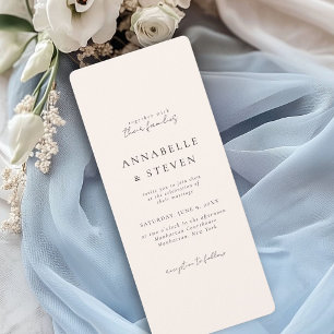 Invitation Moderne, Minimal, Beige, Mariage