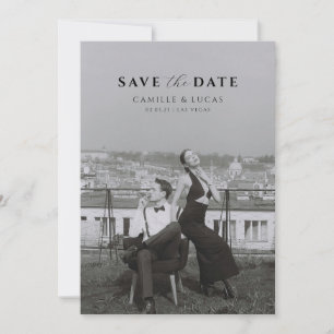 Invitation Moderne minimal Enregistrer l'invitation de date