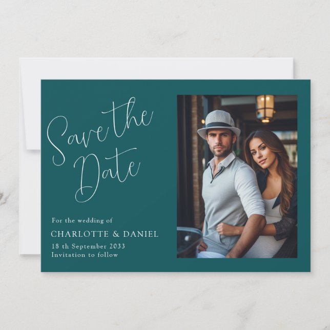 Invitation Moderne, Minimal, Typographie, 1 Photo (Devant)