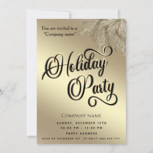 Invitation Moderne minimaliste branche de pin entreprise