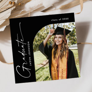 Invitation Moderne minimaliste Grad PHOTO Graduation Party