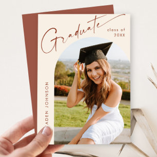 Invitation Moderne minimaliste Grad PHOTO Graduation Party