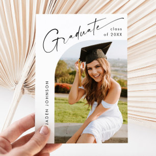 Invitation Moderne minimaliste Grad PHOTO Graduation Party