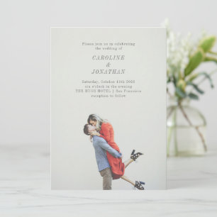 Invitation Moderne minimaliste Mariage de superposition photo