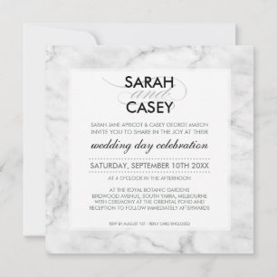 Invitation MODERNE MODERNE INVITER moderne tache mod marbre n