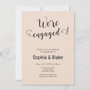 Invitation Moderne Nous sommes engagés P. Champagne