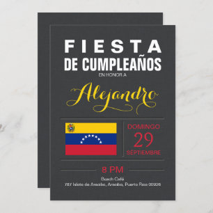 Invitation Moderne : Partie du Venezuela