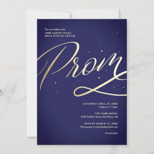 Invitation moderne pour le bal de promo