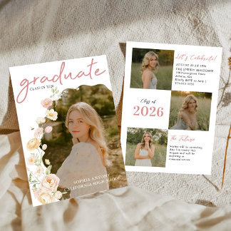 Invitation moderne pour une fête de fin d'études a