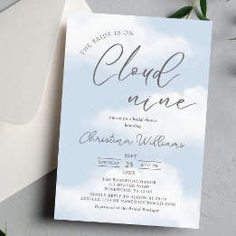 Invitation Moderne Réception de Mariage Cloud 9