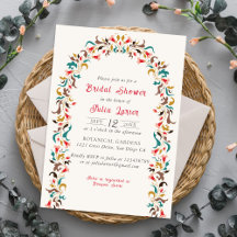 Moderne Romantique Élégant FloralWreath Fête des m