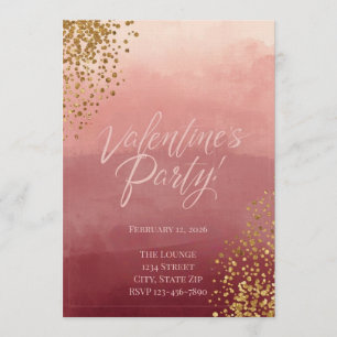 Invitation moderne romantique pour une fête de la