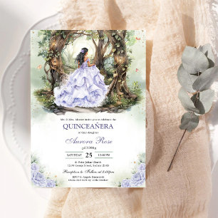 Invitation moderne rustique pour Quinceanera