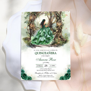 Invitation moderne rustique pour Quinceanera