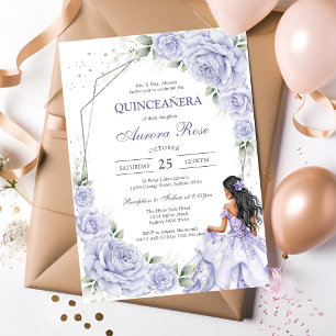 Invitation moderne rustique pour Quinceanera