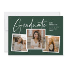 Moderne Script Graduate Photo Collage Graduation