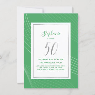 Invitation Moderne, simple et élégant 50e anniversaire Invit