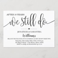 Moderne simple Nous faisons toujours Mariage Anniv