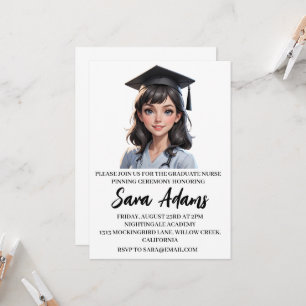 Invitation moderne simple soins infirmiers