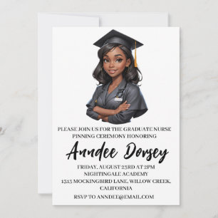 Invitation moderne simple soins infirmiers