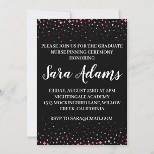 Invitation moderne simple soins infirmiers