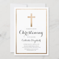Moderne Simple White Gold Cross Border Christing