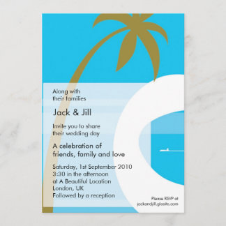 Invitation Moderne Tropical 5x7