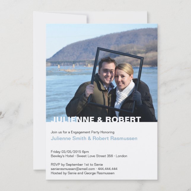 Invitation Moderniser votre propre groupe d'engagement photo (Devant)