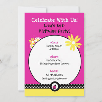 Invitation modifiable pour l'anniversaire de Littl
