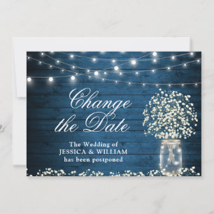Invitation Modifier la date Bébé's Respiration String Lights 