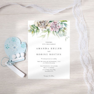 Invitation Moins Chic Mariage Floral