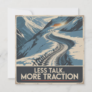 Invitation Moins parler. Plus de traction