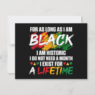 Invitation Mois de l'histoire des Noirs Pour aussi longtemps 