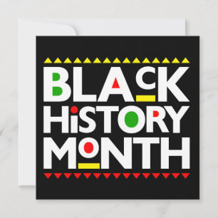 Invitation Mois de l'histoire noire Melanin Hommes Femmes Enf