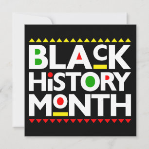 Invitation Mois de l'histoire noire Melanin Hommes Femmes Enf