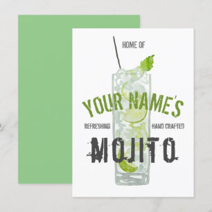 Invitation Mojito Personnalisé
