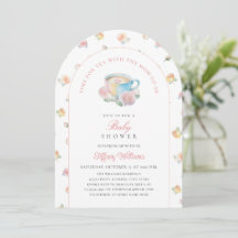 Moment du thé Élégante fête de thé florale Baby Sh