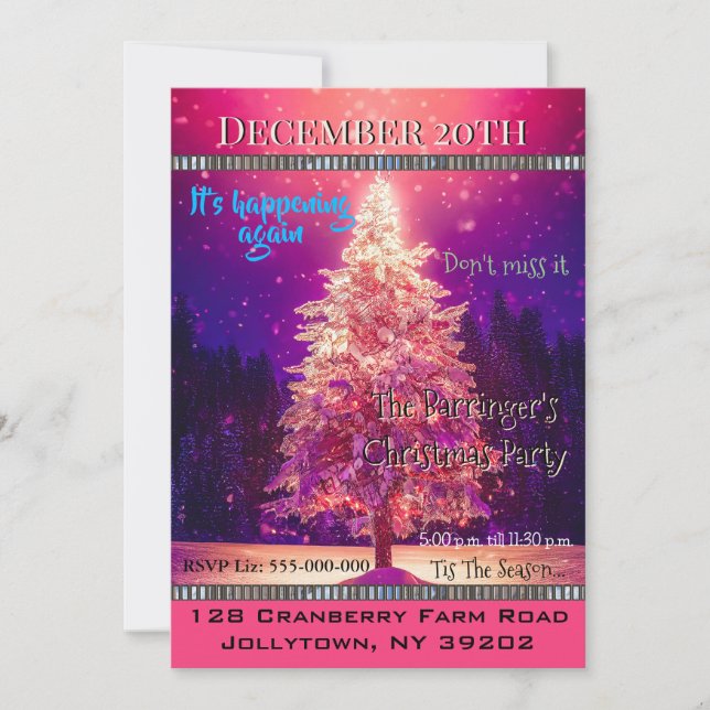 Invitation Moment magique Dreamlike Christmas Party (Devant)