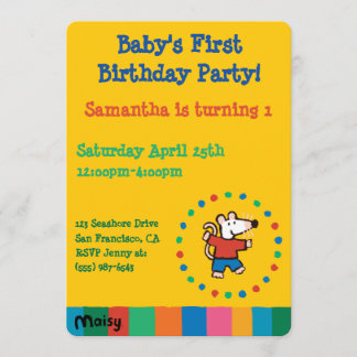 Invitation Mon ami Maisy Anniversaire