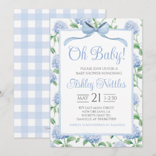 Invitation Mon bébé ! Baby shower garçon