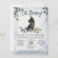 Mon bébé ! Chien Baby shower berger allemand