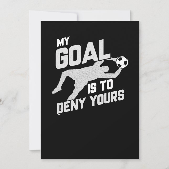Invitation Mon But Est De Refuser Votre Jeu De Football. (Devant)